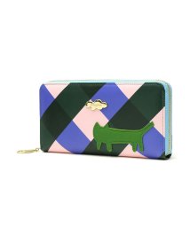 tsumori chisato CARRY(ツモリチサトキャリー)/ツモリチサト 長財布 tsumori chisato CARRY ラウンドファスナー長財布 くもネコチェック 財布 ウォレット ファスナー 本革 57776/グリーン