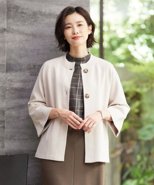 【洗える】VIS/PE MILANO ニット ジャケット 