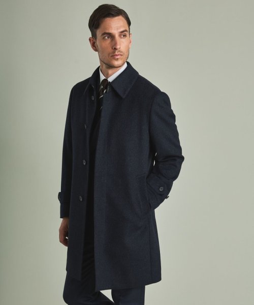 アンゴラビーバー ステンカラーコート 