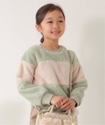 ikka kids(イッカ　キッズ)/フェイクファー切り替えプルオーバー（120〜160cm）/ミント