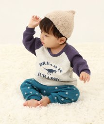 devirock(デビロック)/ベビー ボーイズ キルト パジャマ 子供服 キッズ 男の子 ルームウェア 長袖ルームウェア パジャマ/ブルー