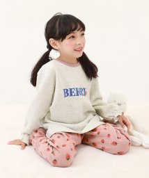 devirock(デビロック)/ガールズ　キルトパジャマ 子供服 キッズ 女の子 ルームウェア 長袖ルームウェア パジャマ/ダークピンク