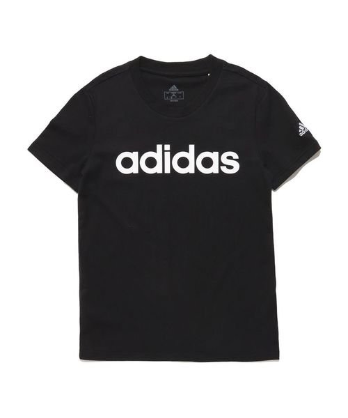 Adidas(アディダス)/W ESS LIN Tシャツ/ブラック/ホワイト