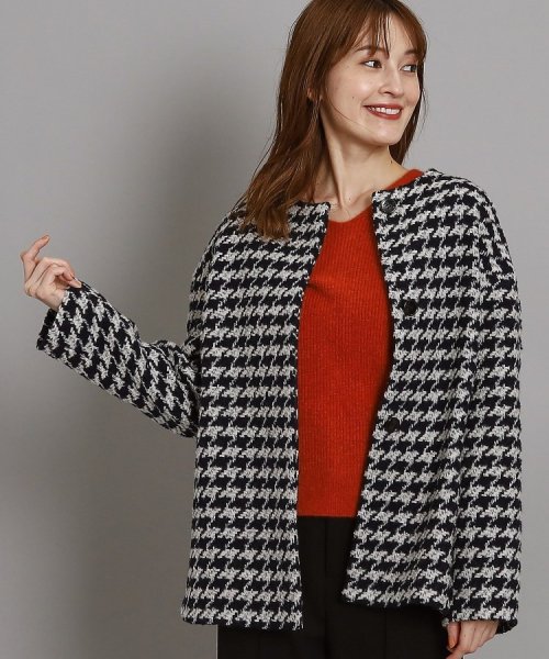 【日本製/オンオフ可】ゆったりきれいめノーカラーショートコート 