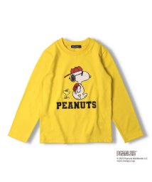 moujonjon(ムージョンジョン)/【子供服】 moujonjon (ムージョンジョン) 【PEANUTS】スヌーピープリントＴシャツ 90cm～130cm F50850/イエロー