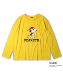 moujonjon(ムージョンジョン)/【子供服】 moujonjon (ムージョンジョン) 大人・ママ用【PEANUTS】スヌーピーＴシャツ M F50851/イエロー