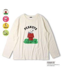 moujonjon(ムージョンジョン)/【子供服】 moujonjon (ムージョンジョン) 大人・ママ用【PEANUTS】スヌーピーＴシャツ M F50851/オフホワイト