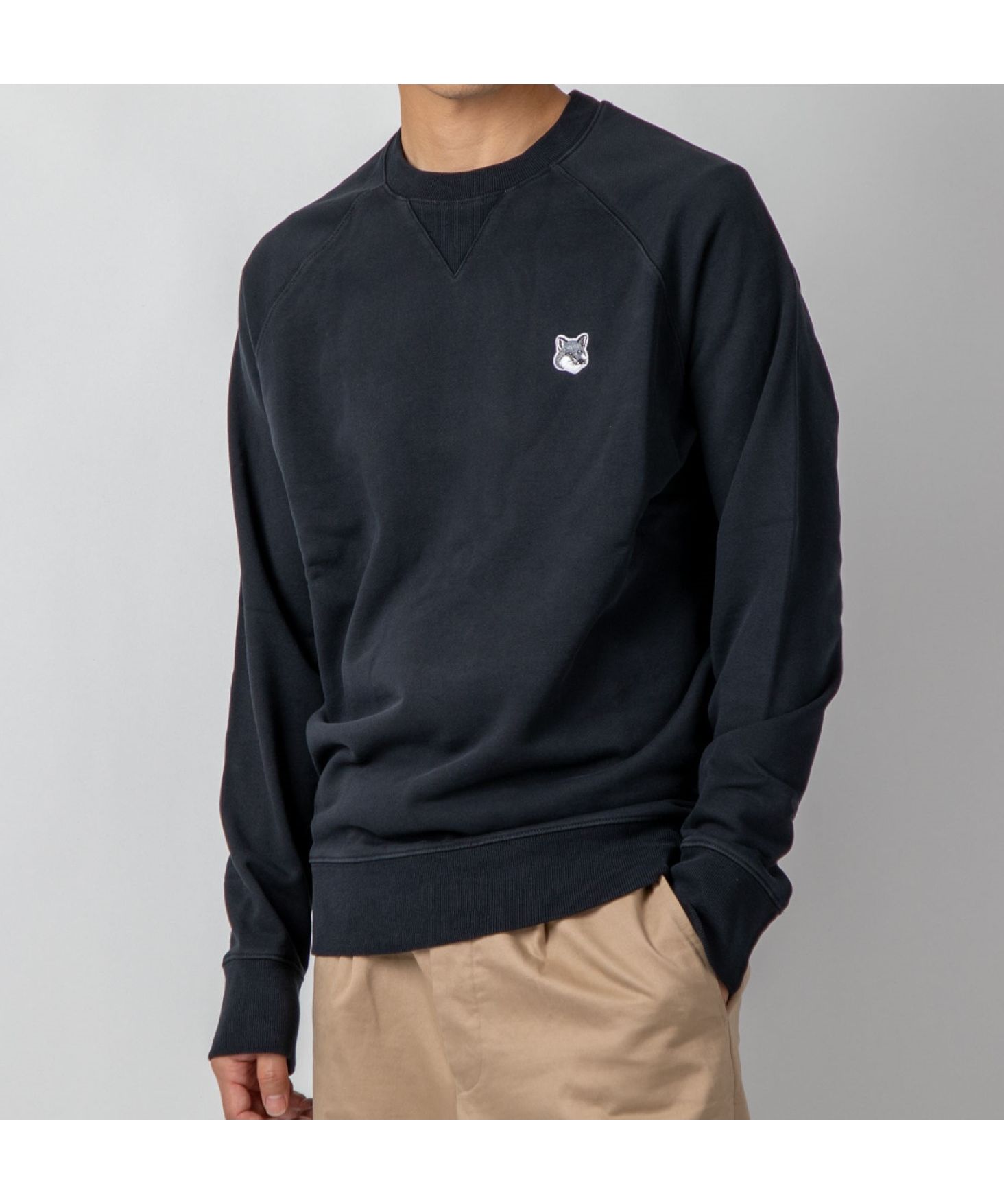 MAISON KITSUNE メゾン キツネ MAISON KITSUNE IM00331KM0001 P199 MEN スウェット/トレーナー  ブラック メンズ 新品