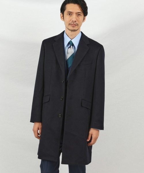 ウールカシミヤブレンド チェスターコート また