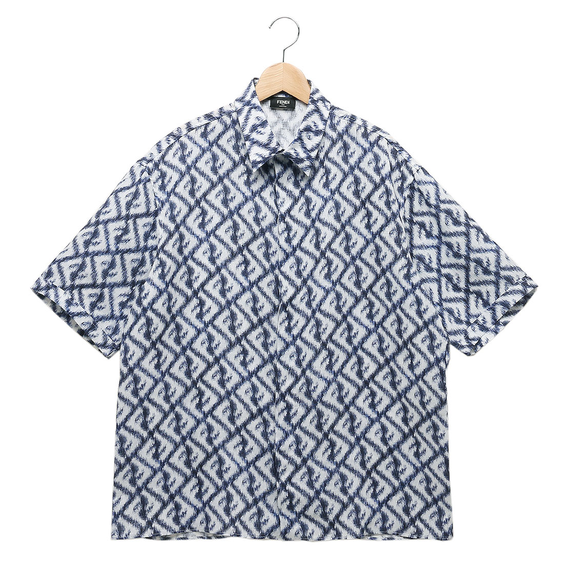 セール】フェンディ シャツ ブルー メンズ FENDI FS0795 AN0K F0V6W