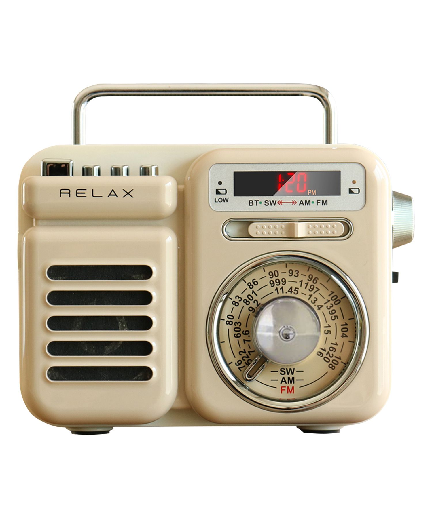 RELAX リラックス マルチ レトロ ラジオ 小型 携帯 防災用品 ライト
