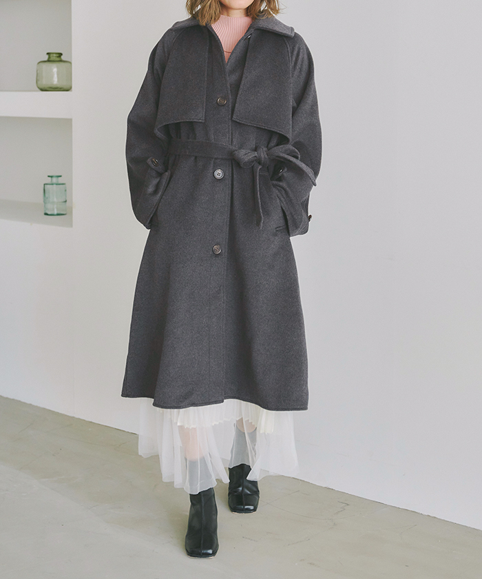 ステンカラーコート(グレー・灰色)のファッション通販 - MAGASEEK
