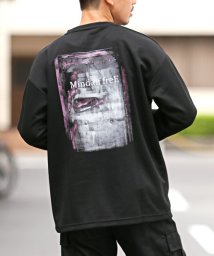 LUXSTYLE/バックフォトルーズロンT/ロンT メンズ 長袖 Tシャツ ロゴ バックプリント フォトプリント ビッグシルエット/505669647