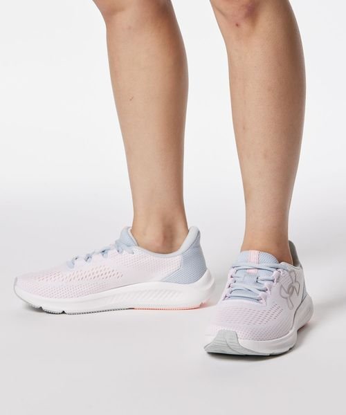 UNDER ARMOUR(アンダーアーマー)/UA W CHARGED PURSUIT 3 BL/WHITE/HALOGRAY/PINKFIZZ