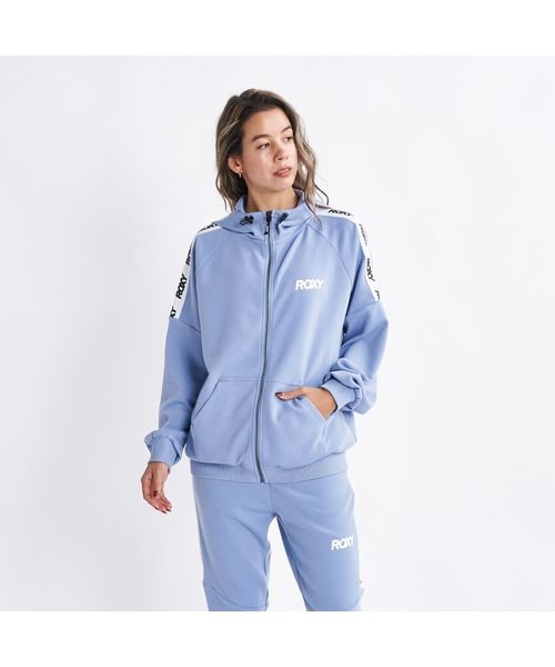 ROXY(ROXY)/ITS TIME ZIP HOODIE/BLU