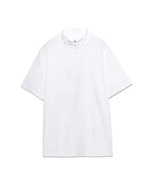 sanideiz TOKYO(サニデイズ トウキョウ)/ドライジャージ ハーフジップTシャツ MENS/白