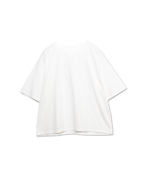 sanideiz TOKYO(サニデイズ トウキョウ)/クールコットン クロップドTシャツ LADIES/白