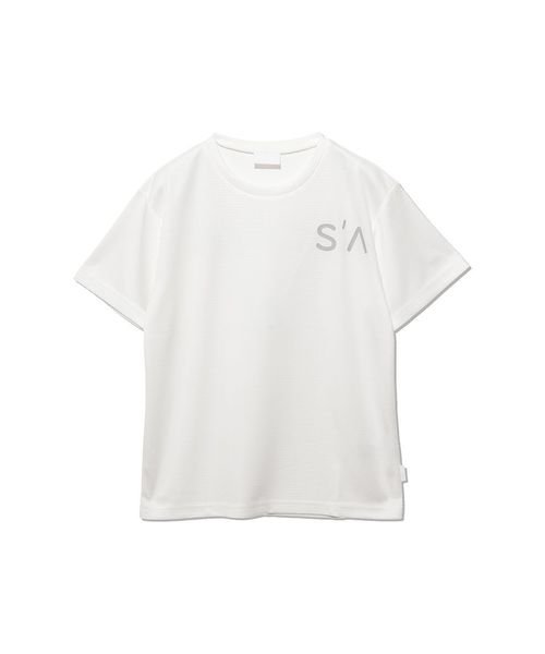 sanideiz TOKYO(サニデイズ トウキョウ)/ハニカムドライスムース レギュラーTシャツ JUNIOR/白/ロゴ