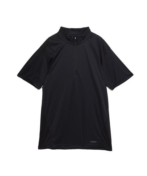 sanideiz TOKYO(サニデイズ トウキョウ)/for RUN  軽量ドライスムース ハーフジップTシャツ MENS/黒