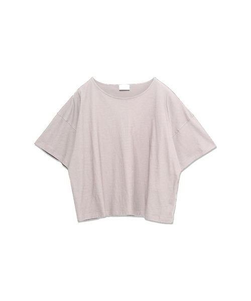 sanideiz TOKYO(サニデイズ トウキョウ)/スープルクールコットン 5分袖Tシャツ LADIES/ラベンダーピンク