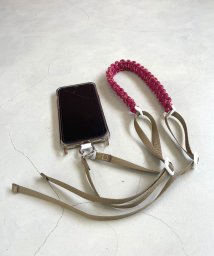 marjour(マージュール)/PARACORD MOBILE PHONE STRAP/ピンク