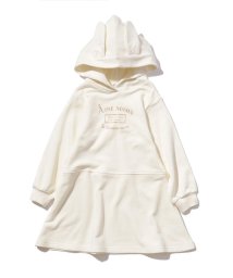 SHOO・LA・RUE(Kids) (シューラルーキッズ)/【110－140cm】裏毛耳つきフードワンピース/アイボリー（004）