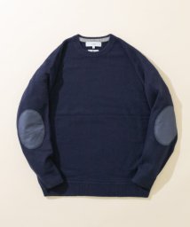 URBAN RESEARCH ROSSO(URBAN　RESEARCH　ROSSO（MEN）)/『XLサイズあり』ハミルトンラムズウールエルボーパッチニット/NAVY