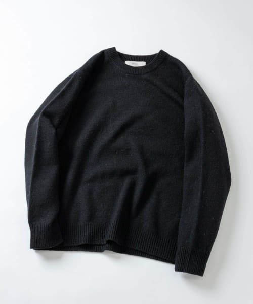 URBAN RESEARCH ROSSO(URBAN　RESEARCH　ROSSO（MEN）)/『XLサイズあり』シェットランドウールクルーネックニット/BLACK