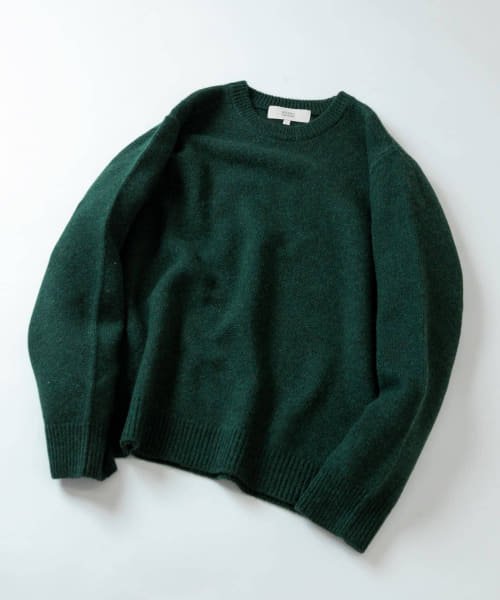 URBAN RESEARCH ROSSO(URBAN　RESEARCH　ROSSO（MEN）)/『XLサイズあり』シェットランドウールクルーネックニット/GREEN