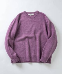 URBAN RESEARCH ROSSO(URBAN　RESEARCH　ROSSO（MEN）)/『XLサイズあり』シェットランドウールクルーネックニット/LAVENDER