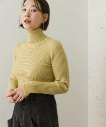 URBAN RESEARCH ROSSO(URBAN　RESEARCH　ROSSO)/F by ROSSO　ウォッシャブル抗ピルリブタートルニット/YELLOW