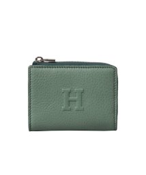 HIROFU(HIROFU)/【ソープラ】二つ折り財布 レザー ウォレット 本革/フォググリーン（423）