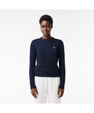 LACOSTE/メランジェニットケーブルセーター/505639685