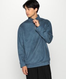 COMME CA ISM MENS/フェイクスエード ハーフジップ プルオーバー/505643214