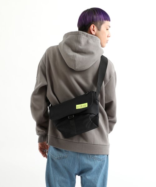 Manhattan Portage(マンハッタンポーテージ)/Nylon Messenger Bag Flap Zipper Pocket W.P.L.【オンライン限定】/Black