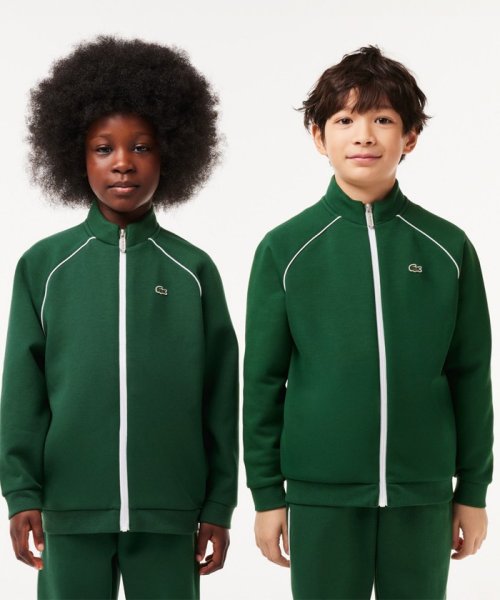 LACOSTE KIDS(ラコステ　キッズ)/配色パイピングトラックジャケット/グリーン