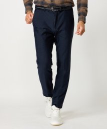 DISTINCTION MEN'S BIGI(ディスティンクションメンズビギ)/ヘリンボーンプリントスラックスパンツ＜セットアップ対応＞/ネイビー