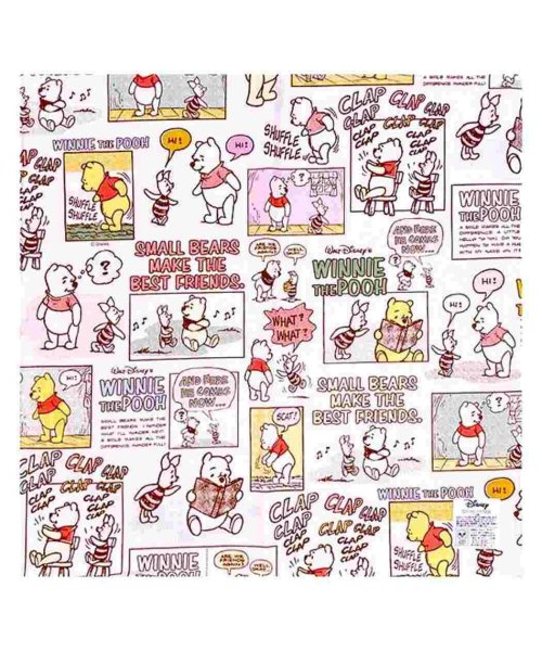 cinemacollection(シネマコレクション)/くまのプーさん[ランチクロス]ナフキン コミック ディズニー/ピンク