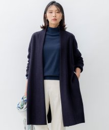 NIJYUSANKU（LARGE SIZE）(２３区（大きいサイズ）)/コンプレストパイル コーディガン/ネイビー系