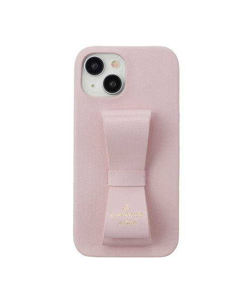 LANVIN en Bleu(Smartphone case)(ランバンオンブルー（スマホケース）)/Slim Wrap Case Stand & Ring Ribbon for iPhone 15 [ Sakura Pink ]/ピンク系