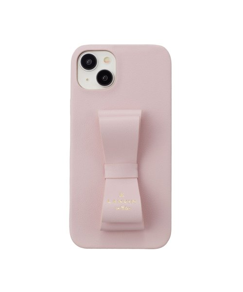 LANVIN en Bleu(Smartphone case)(ランバンオンブルー（スマホケース）)/Slim Wrap Case Stand & Ring Ribbon for iPhone 15 Plus [ Sakura Pink ]/ピンク系