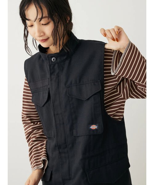 CRAFT STANDARD BOUTIQUE(クラフトスタンダードブティック)/DICKIES ブラッシュドツイルM65ベスト/ブラック