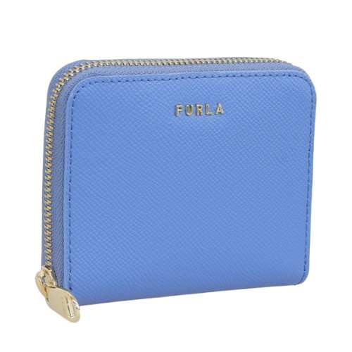 FURLA(フルラ)/FURLA フルラ CLASSIC S クラシック ZIP AROUND 二つ折り 財布 Sサイズ レザー/ブルー