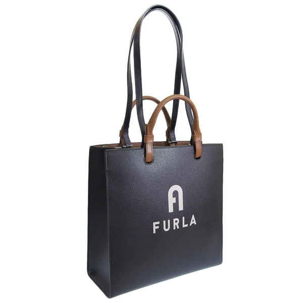 FURLA フルラ レザー トートバッグ ショルダーバッグ ブラック A4可