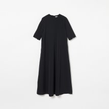 HELIOPOLE(エリオポール)/STRETCH DOUBLE CLOTH FLARE OP/ブラック