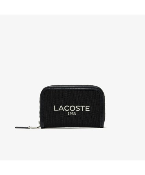LACOSTE(ラコステ)/ヘリテージキャンバス ジップカードケース/ブラック