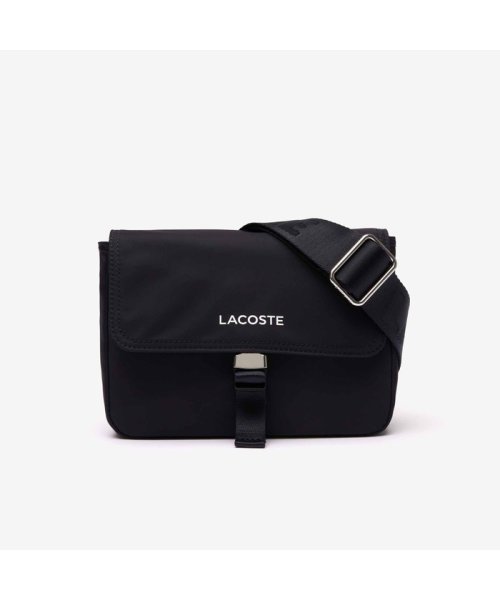 LACOSTE UNISEX(ラコステ　ユニセックス)/アクティブナイロン フラップトップロゴショルダーバッグ/ダークネイビー