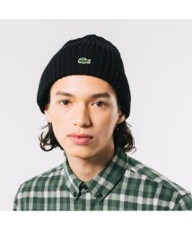 LACOSTE Mens(ラコステ　メンズ)/ワニロゴパッチリブニットキャップ/ブラック