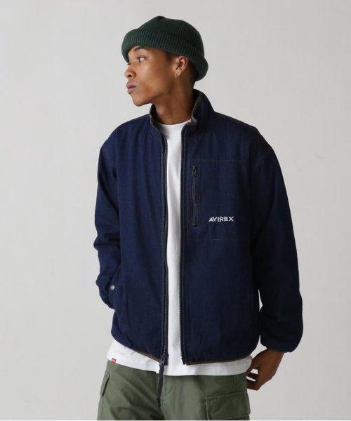 AVIREX(AVIREX)/《WEB&DEPOT限定》DENIM STAND BLOUSON / デニム スタンド ブルゾン / AVIREX / アヴィレックス/インディゴ7