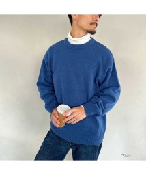 MAC HOUSE(men)(マックハウス（メンズ）)/GOOD CREW グッド クルー モヘアクルーニット QGC/00098FW/ブルー